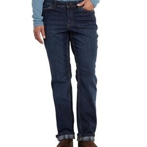 Carhartt Women's Boone Flannel Lined Relaxed Fit Jean